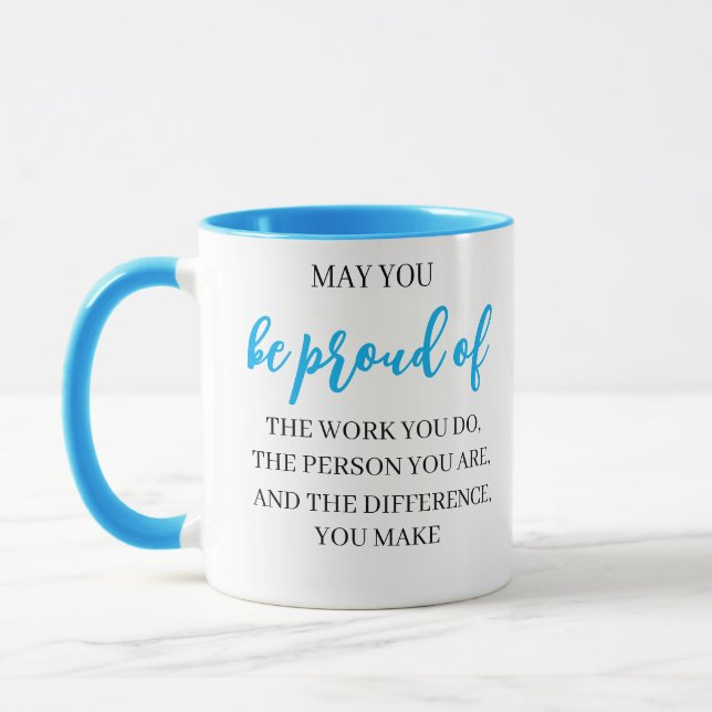Caneca Que Tenha Orgulho do trabalho que faz, liderança (Esquerda)