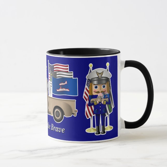 Caneca Quebra-cabeça Guarda costeira com pequeno caminhão (Direita)