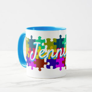 Caneca Quebra-cabeça Mug Personalizado de Corte