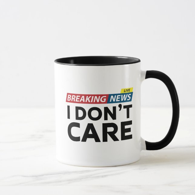 Caneca Quebrando notícias que não ligo (Direita)
