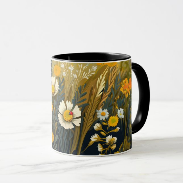Caneca Queda de Whimsl Flores Selvagens (Frente Esquerda)