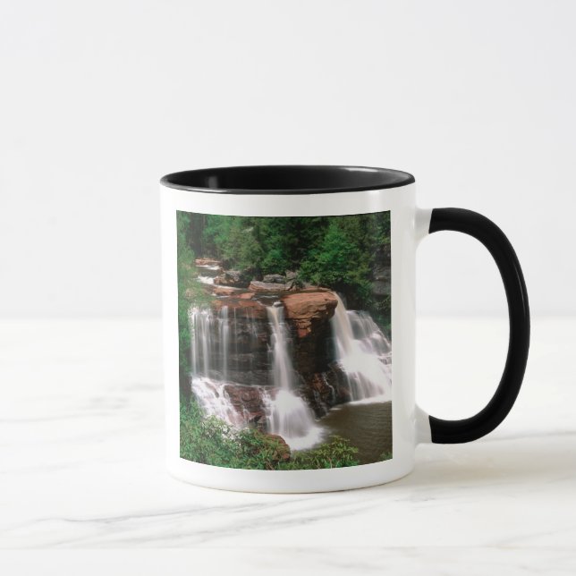 Caneca Quedas de Blackwater, Virgínia Ocidental, cênico, (Direita)