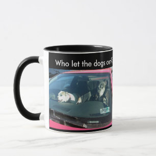Caneca Quem deixou os cães sair?Caneca