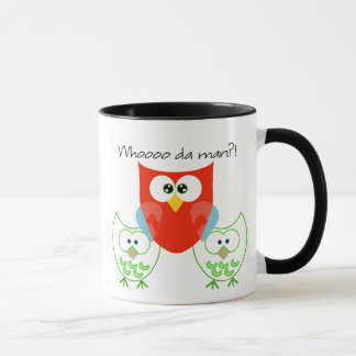 Caneca Quem é o homem?! 3 Coruja com Coloração Retroativa