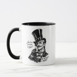 Caneca Quem é precioso?! Caricatura de lorde espirituoso