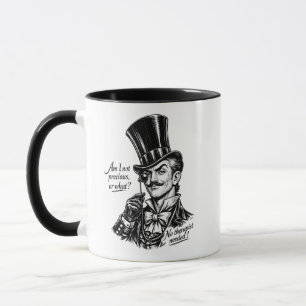 Caneca Quem é precioso?! Caricatura de lorde espirituoso