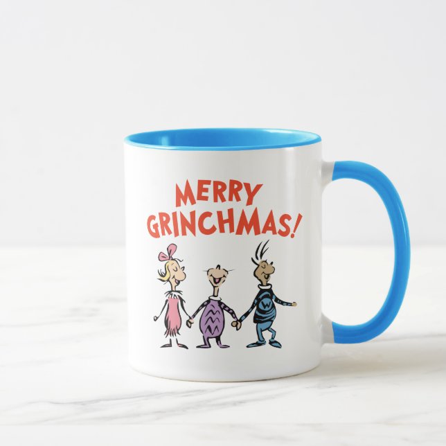 Caneca Quem está de mãos dadas Merry Grinchmas (Direita)