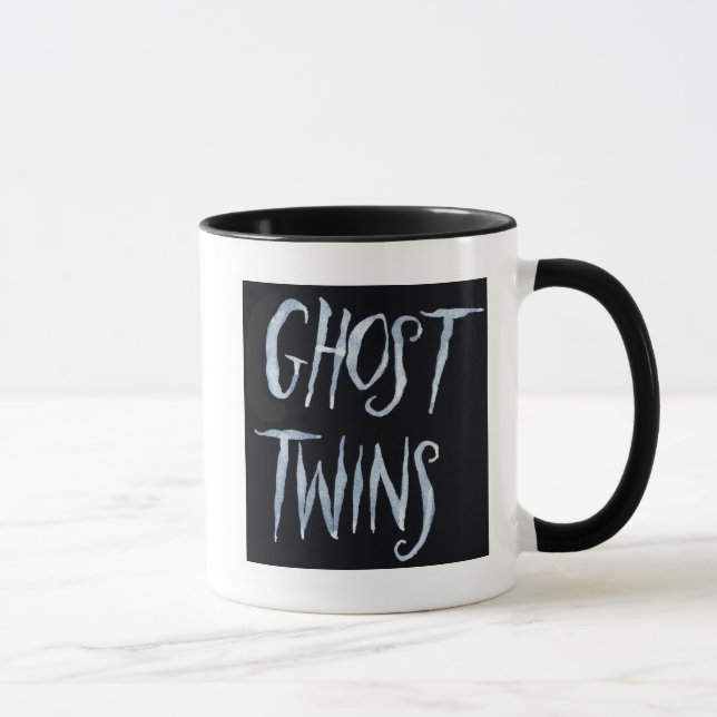 Caneca quente da bebida de Twinslogo do fantasma (Direita)