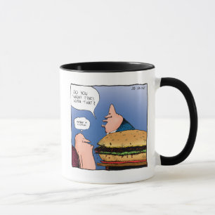 Caneca Quer Fries com isso? Cartoon Mug