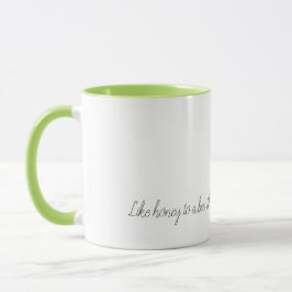 Caneca Querida, eu amo você Pote de Mel