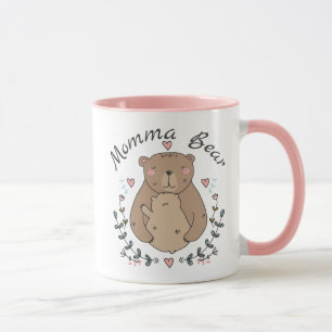 Caneca Querida mamãe Bear com bebê urso