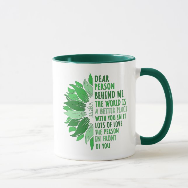 Caneca Querida Pessoa Atrás De Mim Mug (Direita)