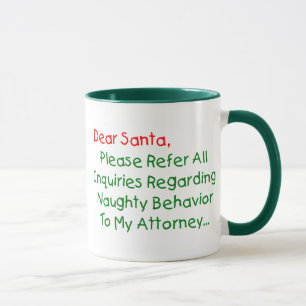 Caneca Querido Advogado Papai Noel - Carta de Natal Diver