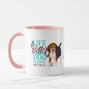 Caneca Querido Beagle Dog ama MOM Aniversário