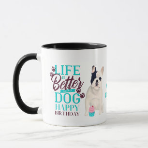 Caneca Querido Cachorro Francês Adora MÃE Aniversário