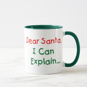 Caneca Querido Papai Noel, Posso Explicar - Carta Diverti