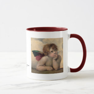 Caneca Querubim de Sistine Madonna, Raphael 1514