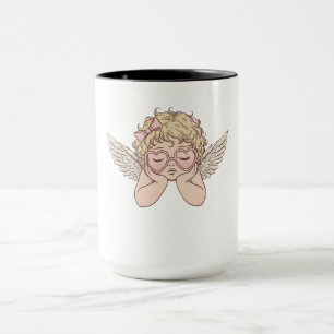Caneca Querubim do Paisagem dos Sonhos Caprichosos com Co