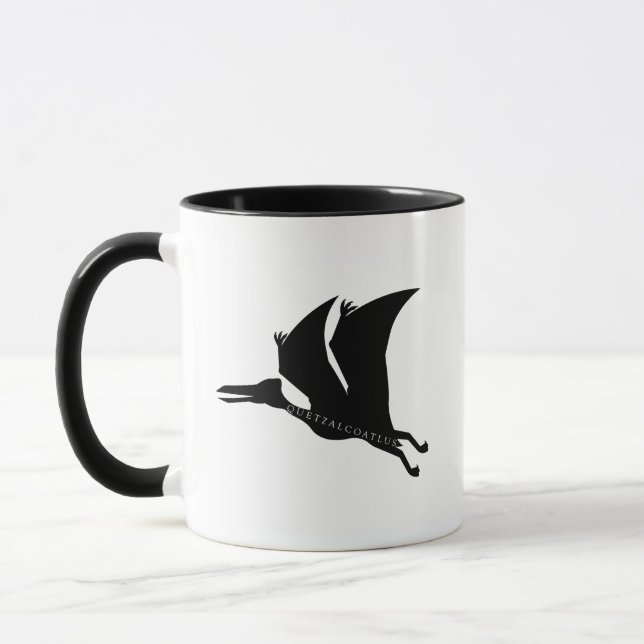 Caneca Quetzalcoatlus Pterossauro Pré-Histórico (Esquerda)