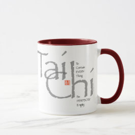 Caneca Qui da TAI "para conter tudo" gráfico