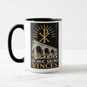 Caneca Qui Rho Ponte Milviano In Hoc Signo Vinces