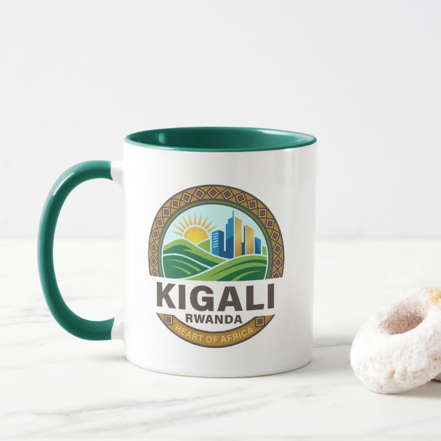 Caneca Quigali Ruanda África (Com Donut)
