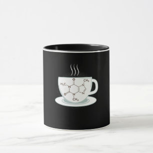 Caneca Química Caffeine Molecule