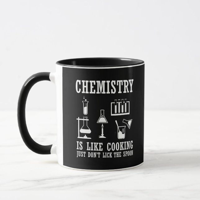 Caneca química é como uma citação química engraçada do co (Esquerda)