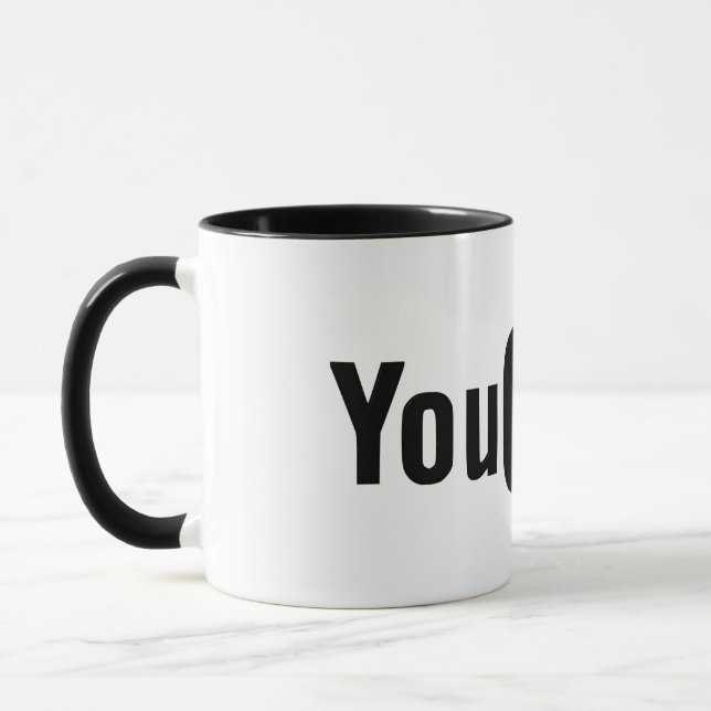 Caneca Qulity Black Youtube Mug (Esquerda)