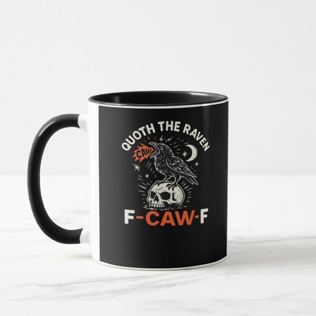 Caneca Quoth Raven F-Caw-F (Esquerda)