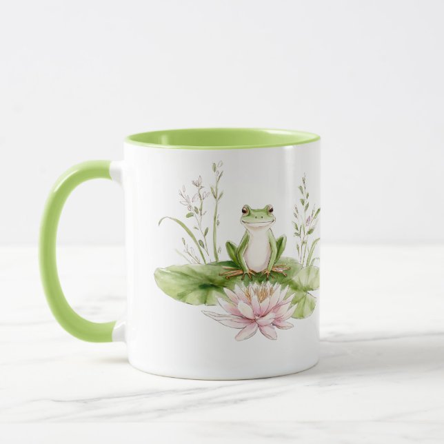 Caneca Rã Verde Aquarela  (Esquerda)
