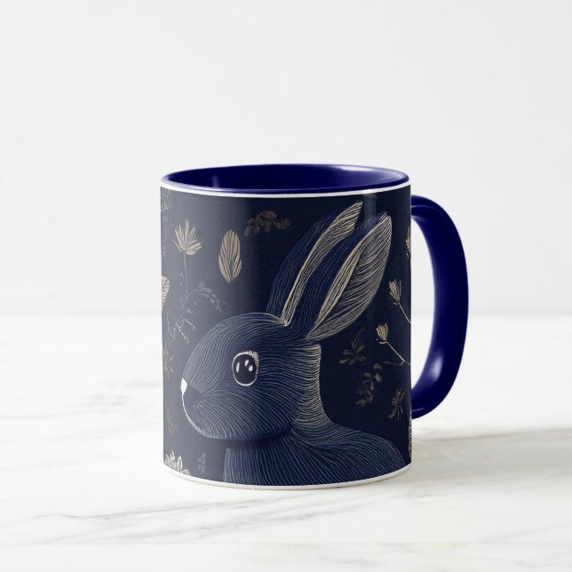 Caneca Rabbit Whimsical (Frente Esquerda)