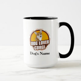Caneca Raça Personalizada De Cães-Cão-De-Cão-Lover-Corgi