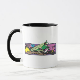 Caneca Raças verdes da lanterna através do espaço