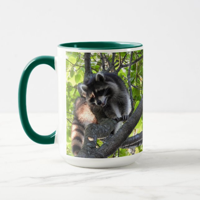 Caneca Raccoon em uma árvore (Esquerda)