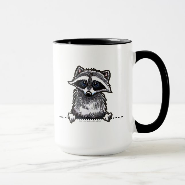 Caneca Raccoon Line Art (Direita)