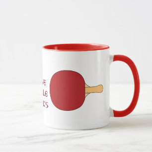 Caneca Racquet Tênis de Mesa Vermelha