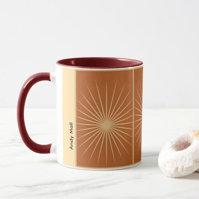 Caneca Radiant Aura Burst – Presente Personalizáve (Com Donut)