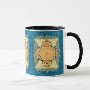 Caneca Radiante e sagrada Geometria Mandala