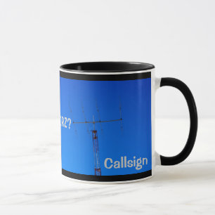 Caneca Rádio amador QRZ e Callsign Mug