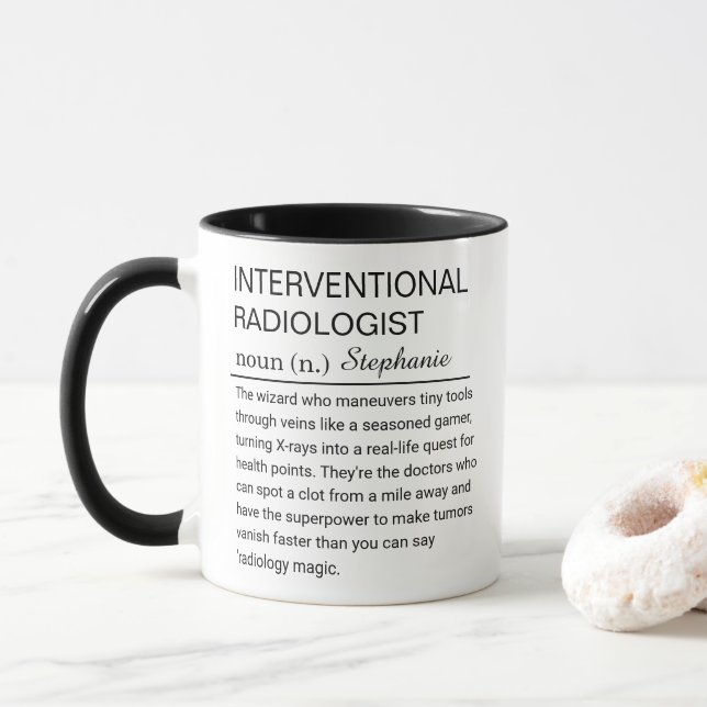 Caneca Radiologista intervencionista personalizado (Com Donut)