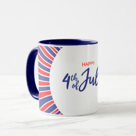 Caneca Radioso Feliz 4 de Julho