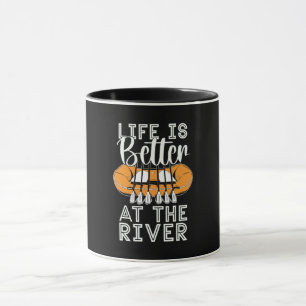 Caneca Rafando A Vida É Melhor Que Kayak Paddle Canoagem