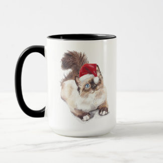 Caneca Ragdoll Christmas Mug do artista GV Hemmings