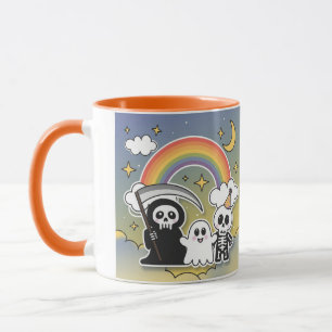 Caneca Rainbow Bright Grim Reaper e Amigos