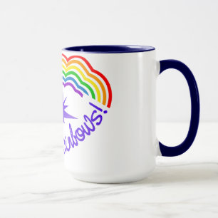 Caneca Rainbow Farts mug - escolha estilo e cor