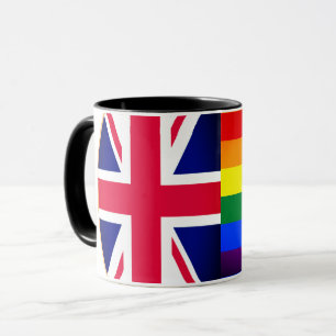 Caneca Rainbow Flag & Pride, comunidade LGBT/Bandeira Bri