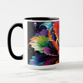 Caneca Rainbow Flower Coffee Mug