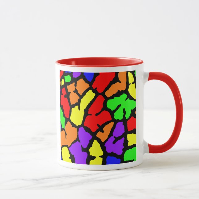 Caneca Rainbow Giraffe Impressão (Direita)