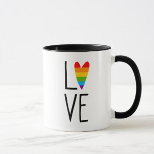 Caneca Rainbow Love